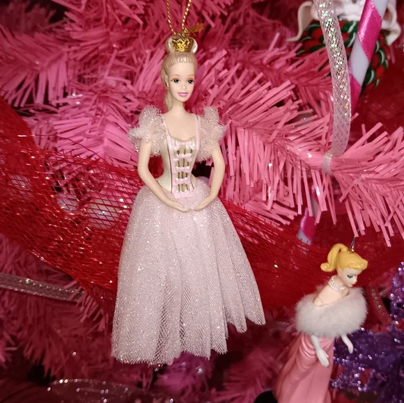 VINTAGE 90s Barbie Doll Sugar Plum Fairy Ballerina Nutcracker Avon Ornament - Picture 6 of 11